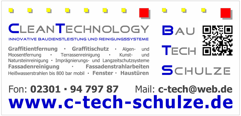 Cleantechnology Dortmund, Graffitientfernung Dortmund, Graffitischutz Dortmund